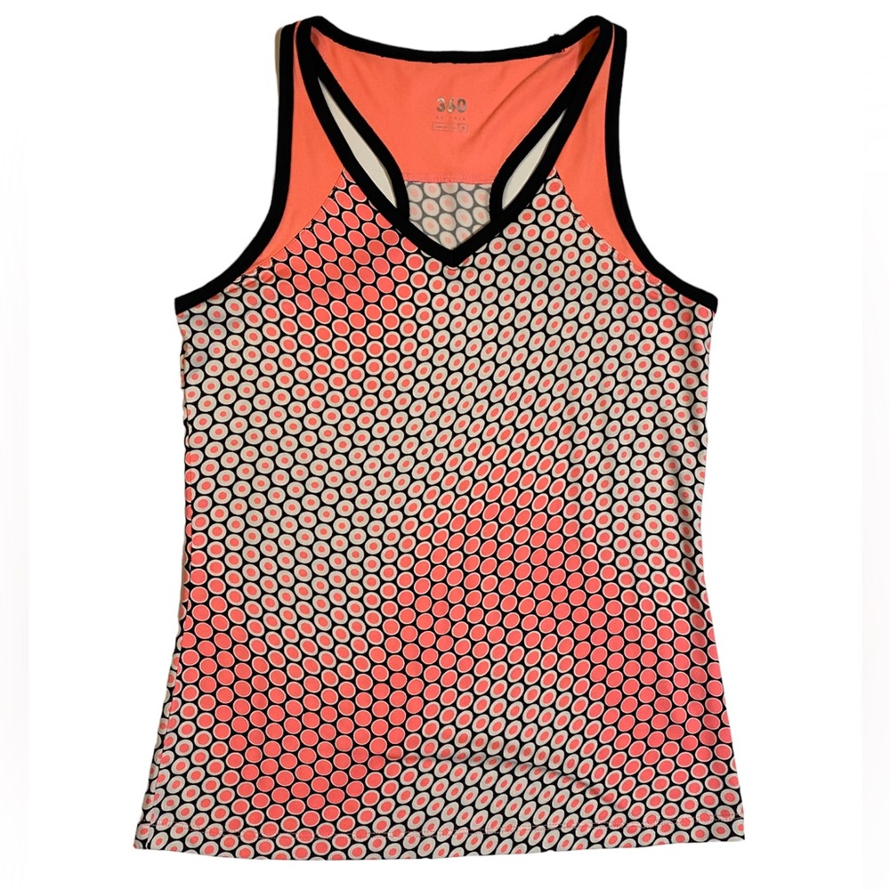 Tennis sleeveless top/ Small / neon